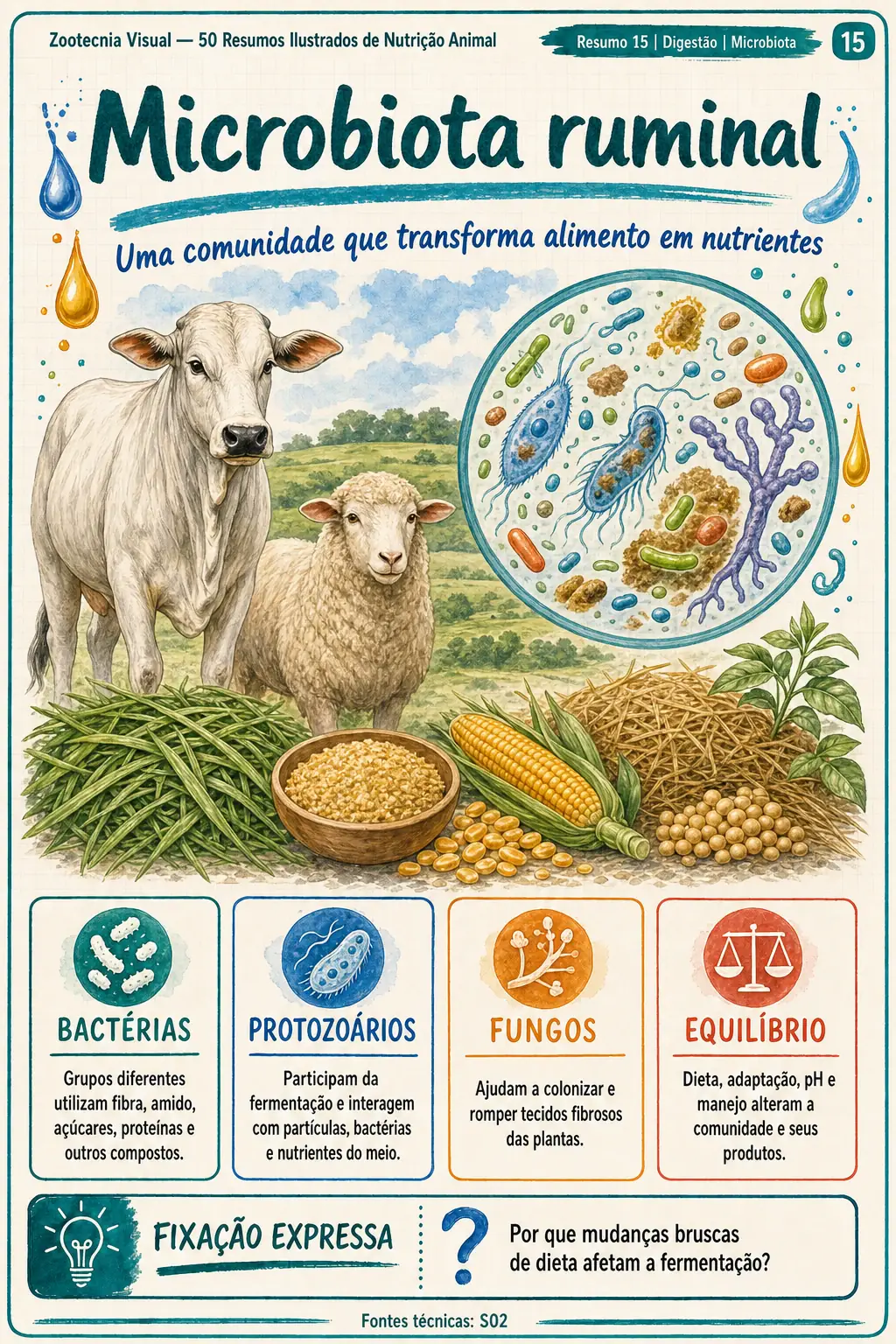 Prévia da lição sobre microbiota ruminal